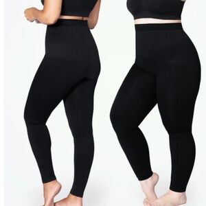 Shapermint High-Waisted Shaping Leggings Sz XL Black
